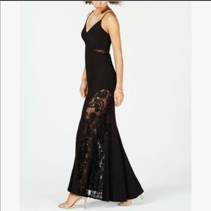 Betsy & Adam black lace dress